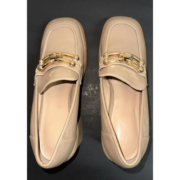 Justfab Daria Block Heeled Loafer Pump in Portabella, Size 12 NWoT - Picture 5 of 9